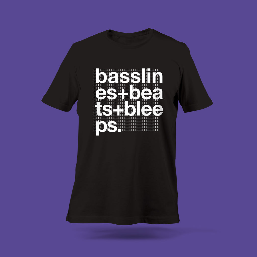 Basslines + Beats + Bleeps Black