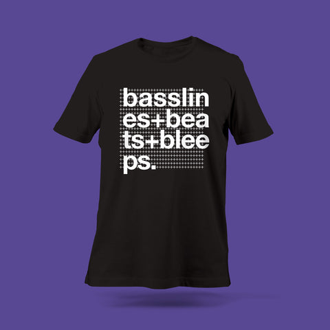 Basslines + Beats + Bleeps Black