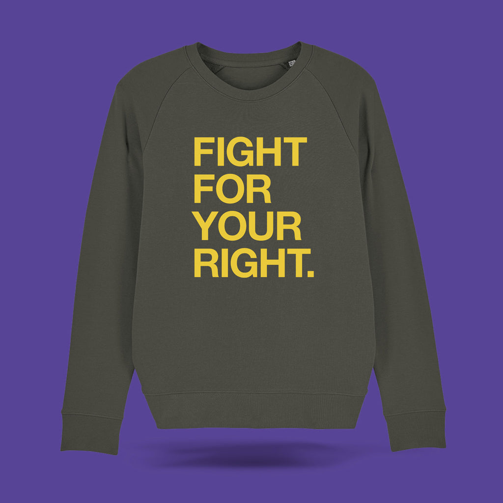 Fight For Your Right Sweatshirt Khaki